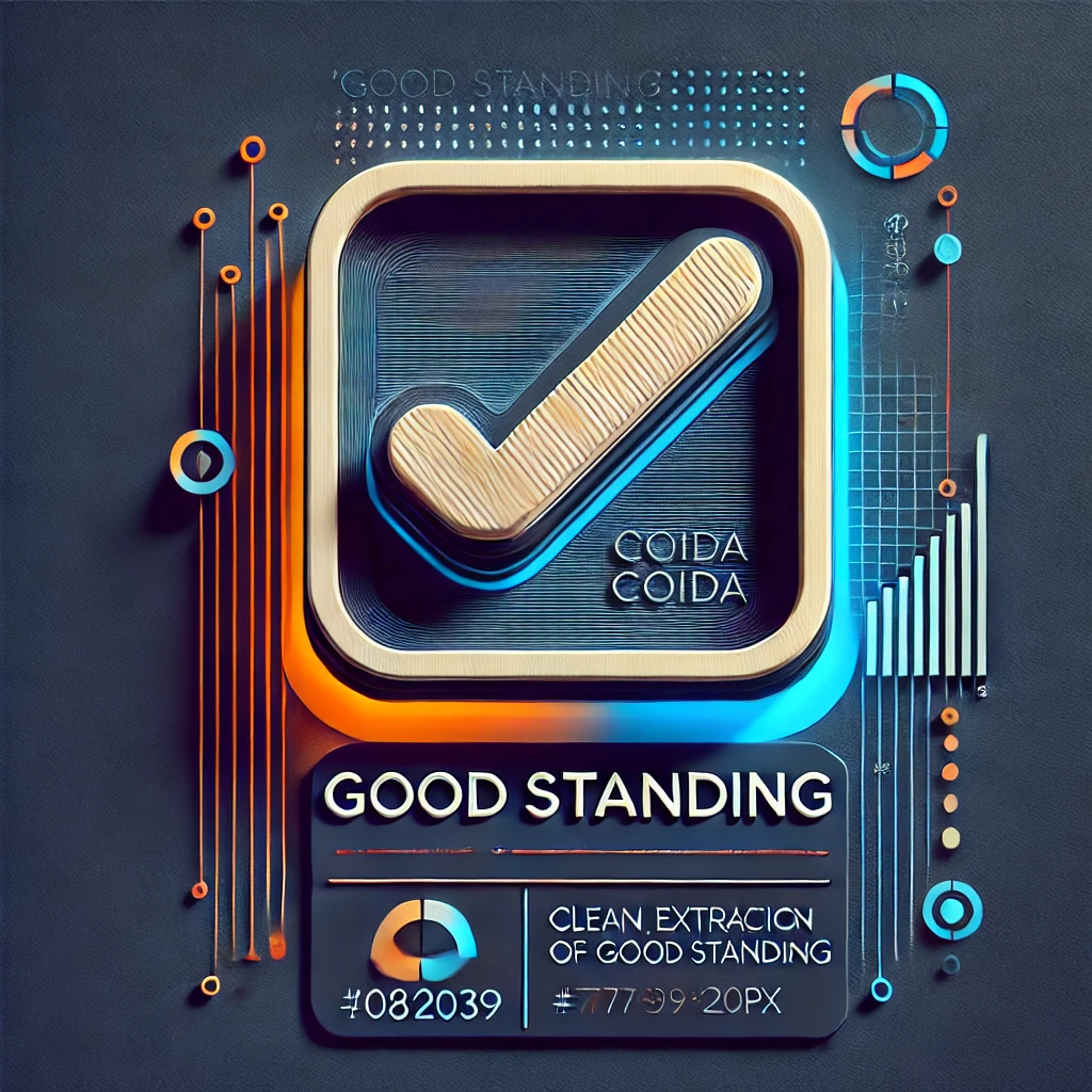 COIDA - Letter of Good Standing Verification